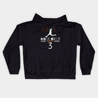 Ankle Bully - Work Hustle Grind - Basketball Player #3 Heart Beat Kids Hoodie